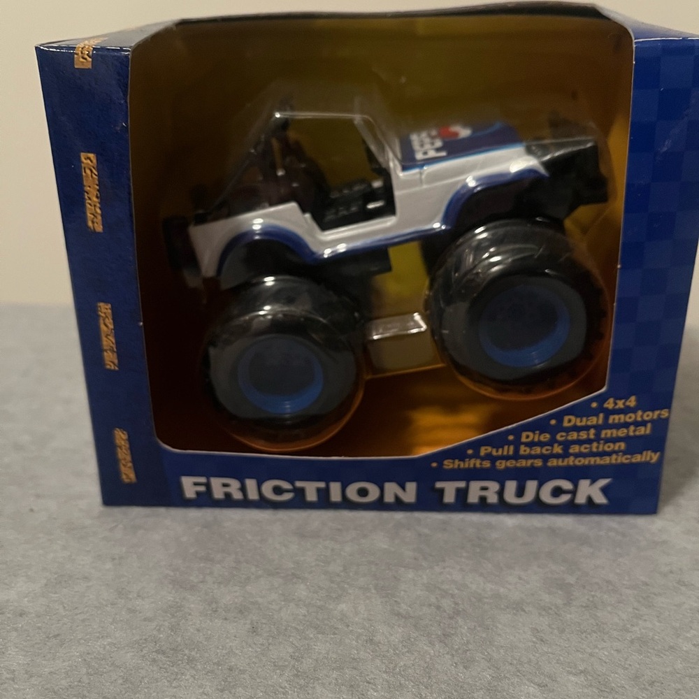 NWT PEPSI -Packed Friction Truck Toy - Blue and Black